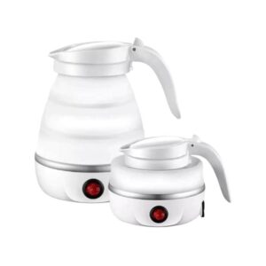 Chaleira Elétrica 600ml Portátil 110v Retrátil Branca 600w