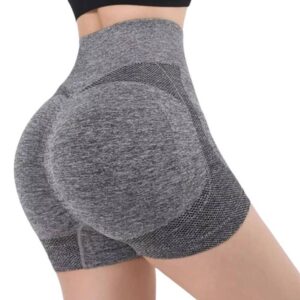 Shorts Cinza Feminino Empina Bumbum Modela no Corpo