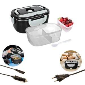Marmita Elétrica Preta Bivolt e 12v 40w Aquecimento Rápido