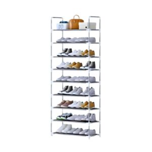Sapateira Vertical 9 Prateleira Organizador Multiuso Branco
