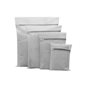 Kit 04 Saco para Lavar Roupa com Zíper Protege as Roupas