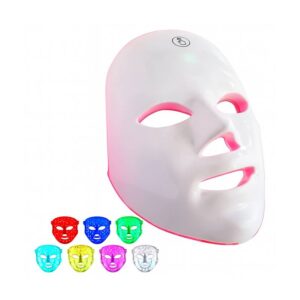 Máscara Led Tratamento Facial Fototerapia Estética 7 Cores