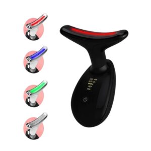Massageador Preto Aparelho Tratamento Facial Led Lift