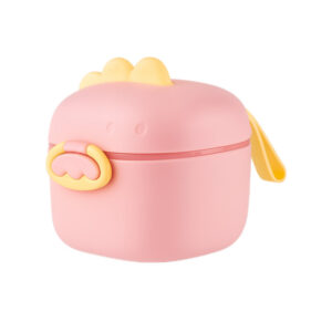 Pote Dosador Leite em Pó Rosa com Colher Medidora Tam P