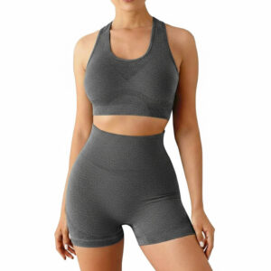 Conjunto Esportivo Cinza Academia Fitness Levanta Bumbum