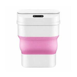 Lixeira Automática Rosa Inteligente c/ Sensor de Aproximação
