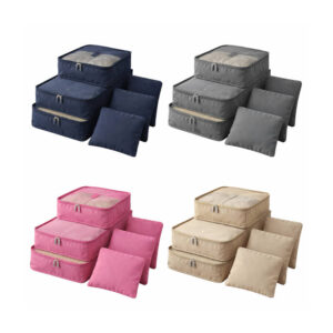 Kit 06 Organizadores para Mala de Viagem Tamanhos Variados