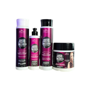 Kit Liso Imediato Redutor de Volume Queratina Vitaminas A C