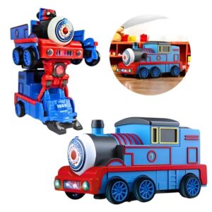 Trenzinho Transformers que Vira Robô com Música e Led