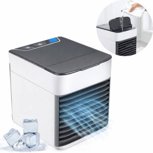 Mini Ar Climatizador USB 500ml Umidificador e Ventilador
