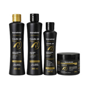 Kit Capilar Cavalo de Raça Cabelos Mais Fortes e Resistentes