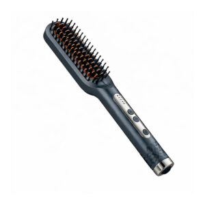 Escova Alisadora Cinza Bivolt Reduz o Frizz Liso Perfeito