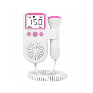 Monitor Fetal Doppler Rosa Digital Ouça o Coração do Bebê