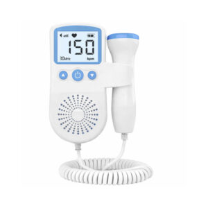 Monitor Fetal Doppler Azul Digital Ouça o Coração do Bebê