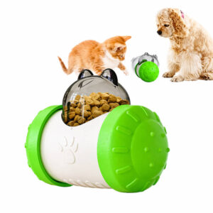 Dispensador de Ração Pets Verde Interativo para Cães e Gatos