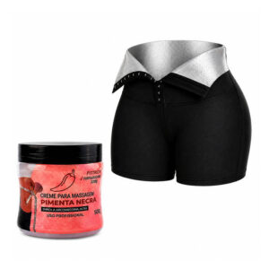 Creme Termo Redutor com Pimenta Negra + Shorts Efeito Sauna
