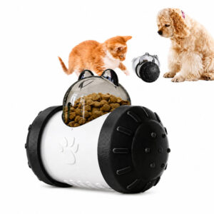 Dispensador de Ração Pets Preto Interativo para Cães e Gatos