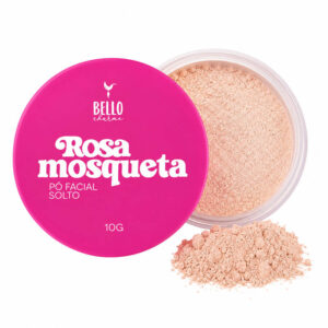 Pó Facial Solto Rosa Mosqueta 10g Acabamento Leve e Natural