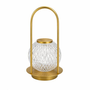 Luminária de Led com Cúpula Texturizada Recarregável Touch