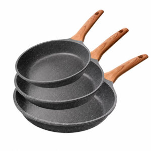 Kit de Frigideiras Antiaderentes 03 Peças 24cm / 26cm / 28cm