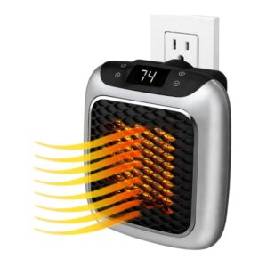 Mini Aquecedor Elétrico Bivolt 400w Display Digital e Timer